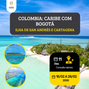 ILHA DE SAN ANDRÉS E CARTAGENA - GRUPO AÉREO COM GUIA.